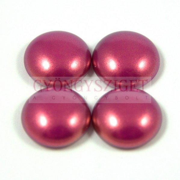 Tekla üveg kaboson - fuchsia golden shine - 14mm