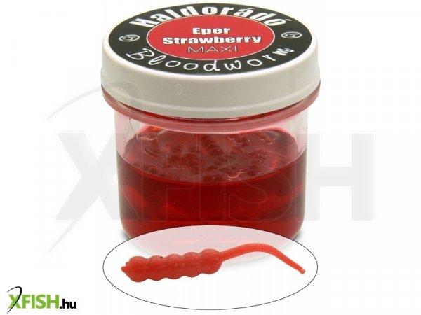 Haldorádó Bloodworm Maxi műszúnyoglárva - Eper 23 mm 30 db/tégely