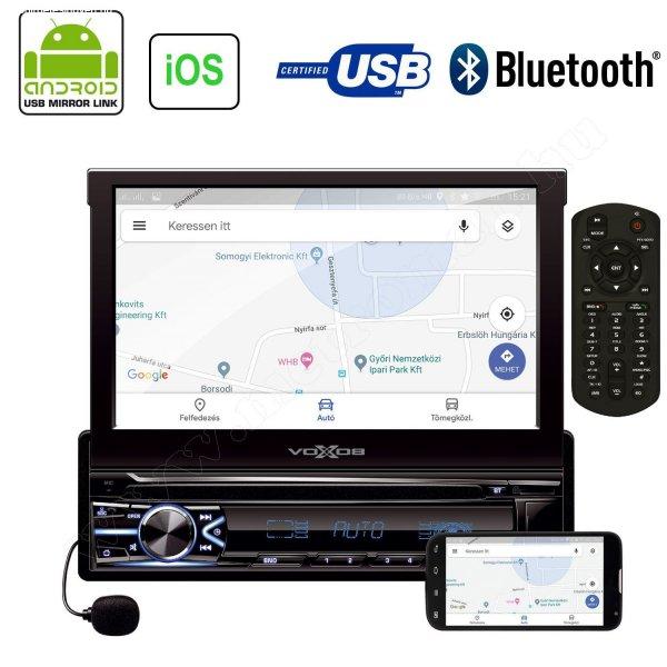 LCD érintőképernyős USB/SD Bluetooth multimédia fejegység VoxBox VB X800i