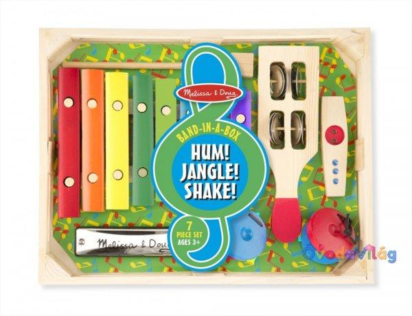 Melissa & Doug Hangszerek Zenekar a dobozban rázd-fújd-koppintsd