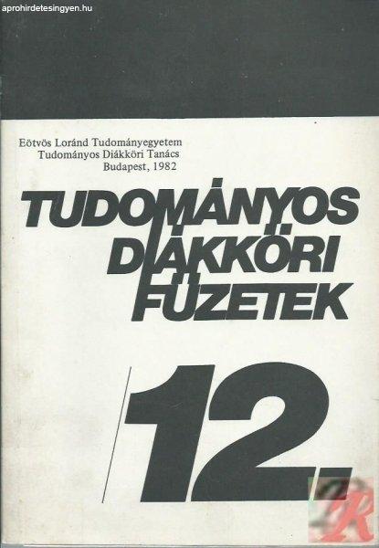TUDOMÁNYOS DIÁKKÖRI FÜZETEK 12.