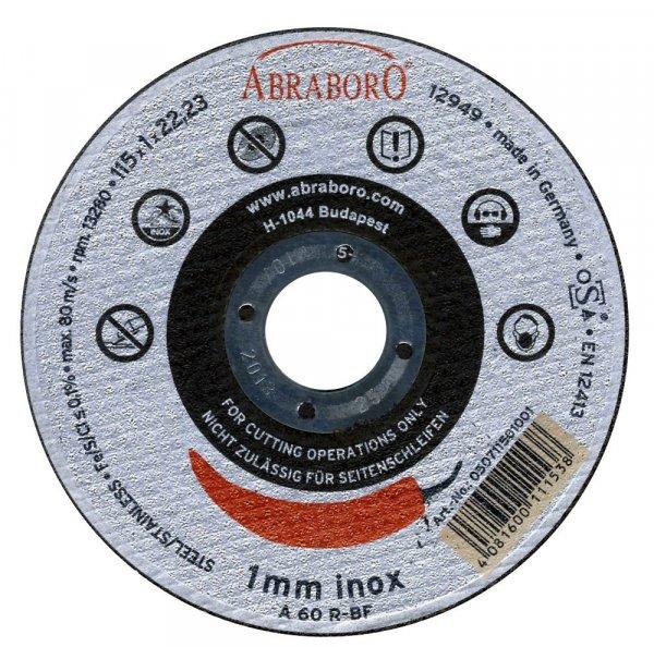 INOX fémvágó korong - 125 x 1.0 x 22 mm