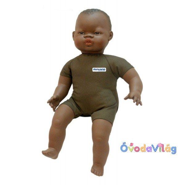 Afrikai baba 40 cm-es, textil testtel MINILAND