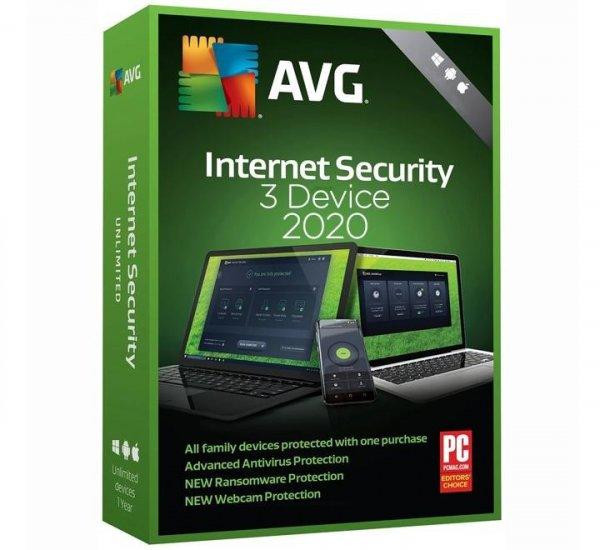 AVG Internet Security 2020 - 3 PC 1 year