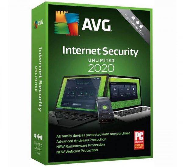 AVG Internet Security 2020 - Unlimited Device (10 Device) 1 year