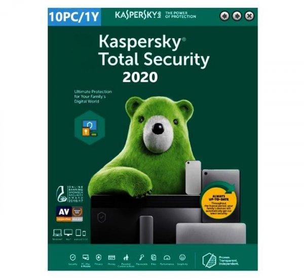 Kaspersky Total Security 2020 - 10 Device MD 1 year EU