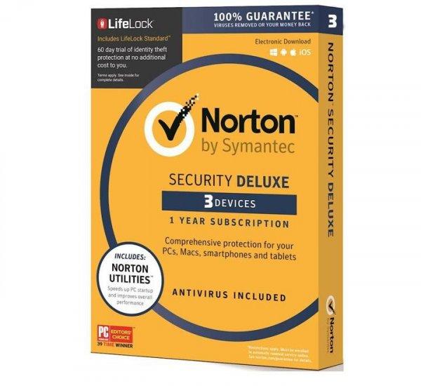 Norton Security Deluxe 3 Device 1 year EURO