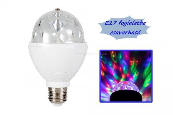 Színes RGB LED diszkógömb lámpa MDL4-27