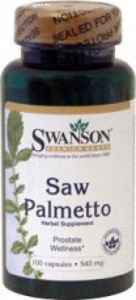 Swanson Saw Palmetto / Fűrészpálma kivonat 540mg kapszula (100 db)