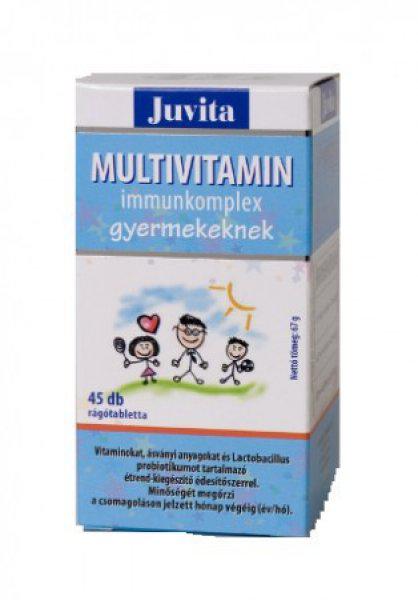 JutaVit Multivitamin Immunkomplex gyerekeknek probiotikummal rágótabletta (45
db)