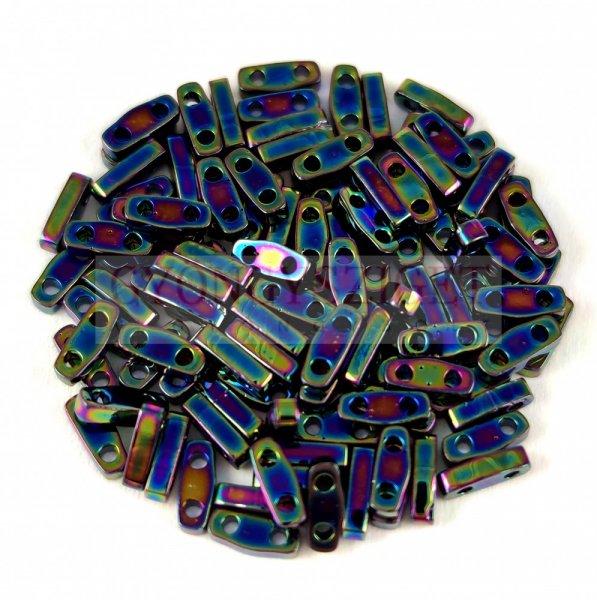 Miyuki Quarter Tila gyöngy - 455 - Metallic Variegated Blue Iris - 1.2 x 5mm