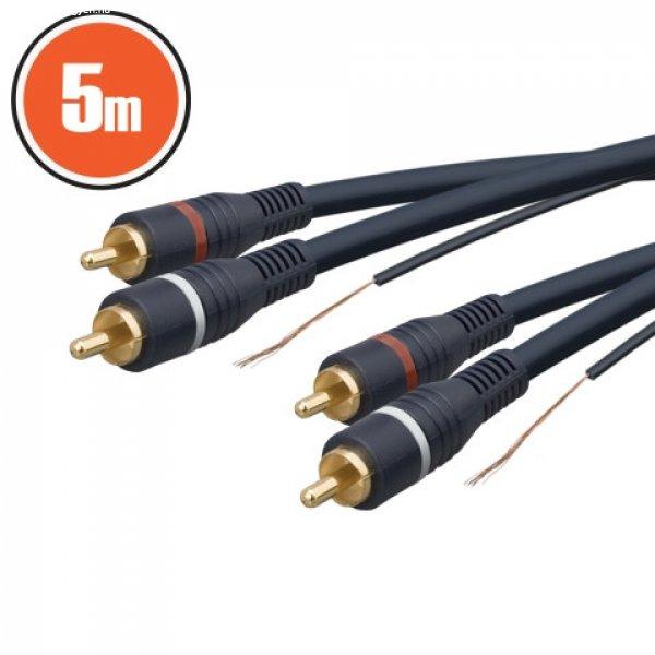 RCA-RCA kábel dupla 5 m
