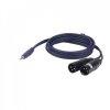 DAP 3,5 jack- 2 x XLR papa 1,5 m