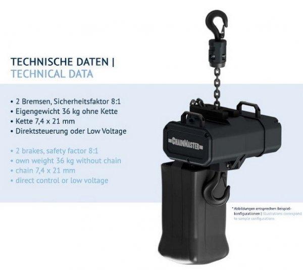 ChainMaster BGV-D8+ Ultra 1000 kg 4m/min 18 m