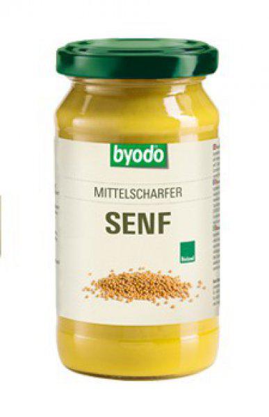 Byodo Bio középerős mustár (200 ml)