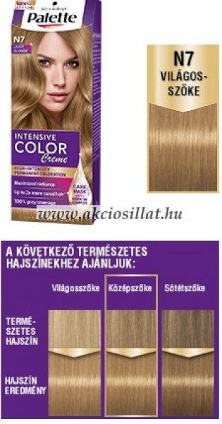 Schwarzkopf Palette Intensive Color Creme N7 Világosszőke krémhajfesték