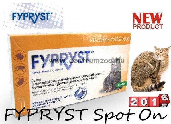 Fypryst Macska Spot On Ampulla kullancs és bolha elleni csepp Macskáknak