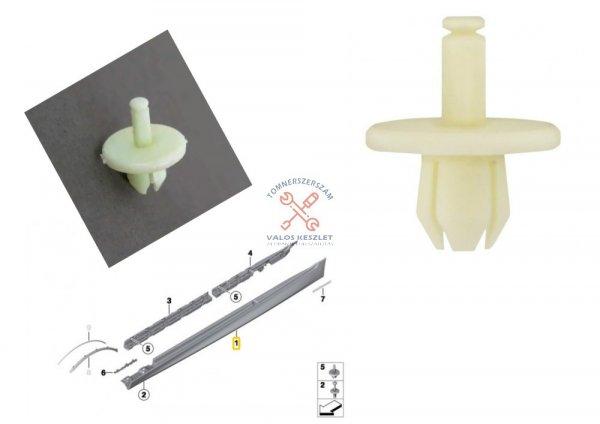 Patent BMW küszöbborítás rögzítő (10 db)