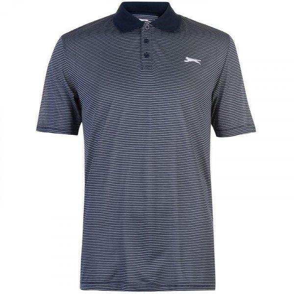 Slazenger Micro Stripe férfi galléros póló XXL