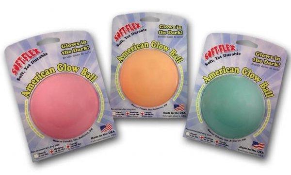Soft-Flex világítós labda (pink) - Glow Ball 9 cm
