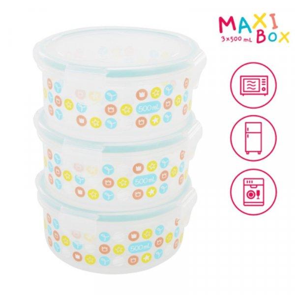 Badabulle Ételtároló Maxibox 3x500ml #B004001