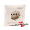 Legrand Valena 2P+F csatlakozaljzat kiemelvel elefntcsont