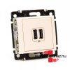 Legrand Valena 2 USB tlt aljzat, 1500 mA, elefntcsont, Le