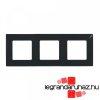 Legrand Nilo hrmas keret, onyx fekete, Legrand 397053