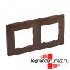 Legrand Nilo kettes keret, kakabarna, Legrand 397072