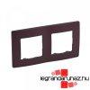 Legrand Nilo kettes keret, padlizsn lila, Legrand 397082