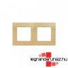 Legrand Nilo kettes keret, vilgos fa dekor, Legrand 397096