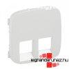 Legrand Valena Allure 2xRJ11/RJ45 aljzat burkolat, Gyngyhz