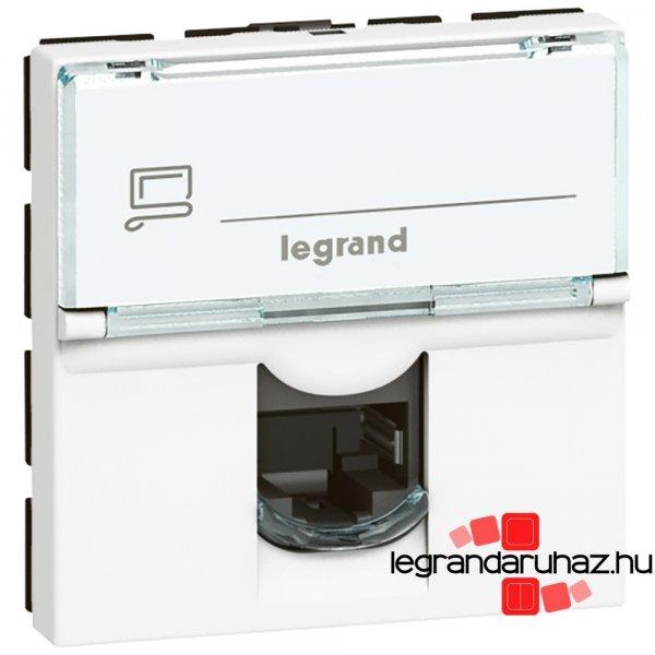 Legrand Program Mosaic LCS2 RJ45 aljzat Cat 6 FTP, 2 modul, fehér, Legrand
076565