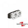Legrand Program Mosaic 2x2P+F DLP aljzat, snezett, csavaros