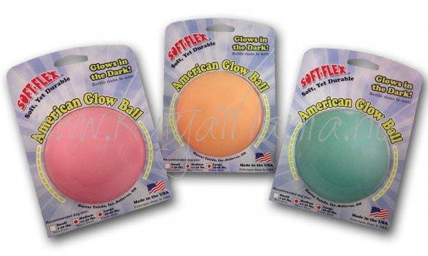 Soft-Flex American Glow Ball - Világító labda 9 cm