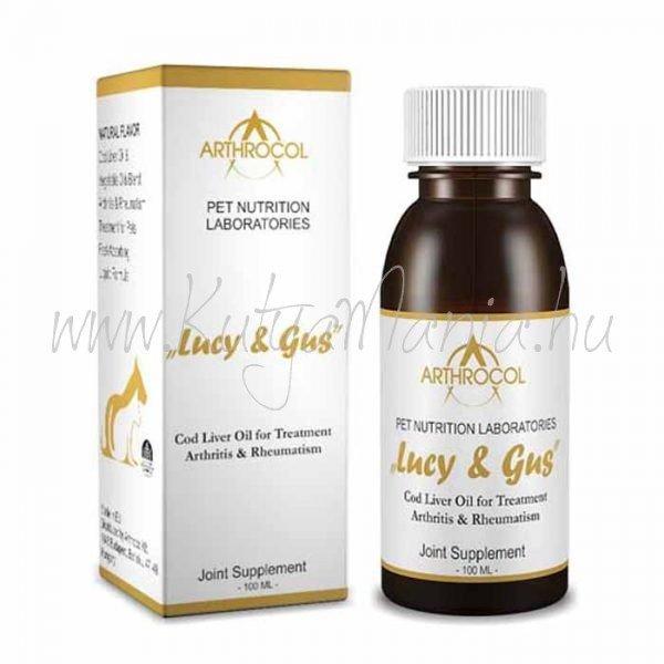 Arthrocol Lucy & Gus csukamájolaj kutyáknak és macskáknak 100 ml