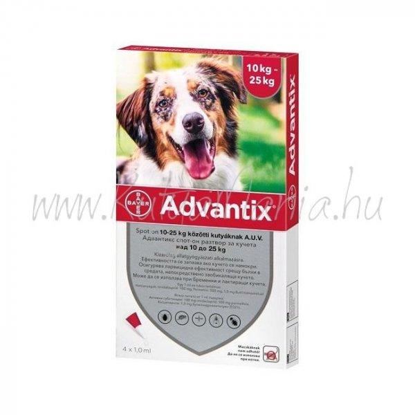 Advantix spot on 10-25 kg közötti kutya
