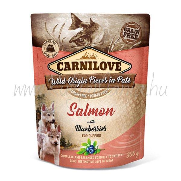 Carnilove Puppy tasakos Paté - lazac áfonyával 300g