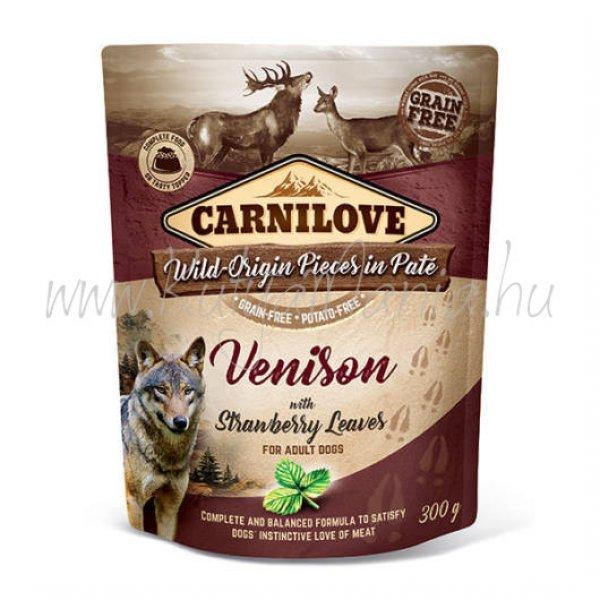 Carnilove Adult tasakos Paté - szarvas eperlevéllel 300g