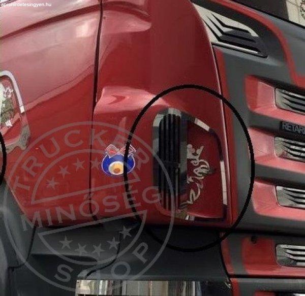 Scania inox szellőző dísz párban RÁCSOS