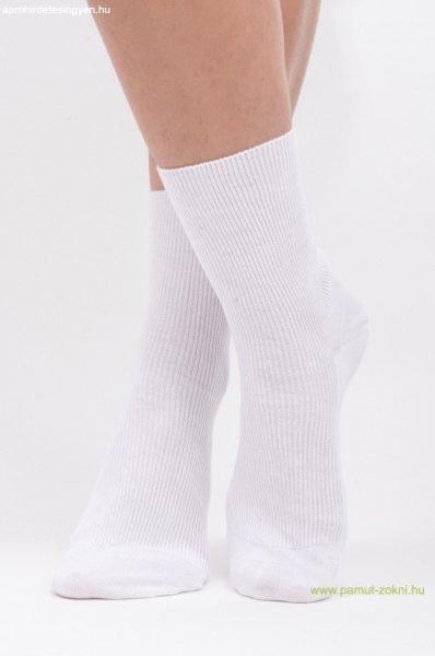 Brigona Komfort gumi nélküli zokni - fehér 35-36