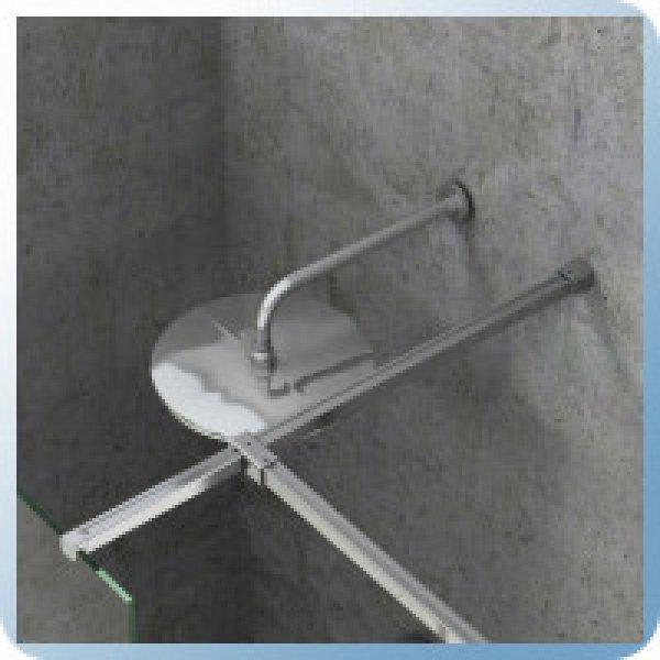 Ravak W SET-Uni távtartó szett zuhanyfalhoz, univerzális, 120cm, vágható,
króm