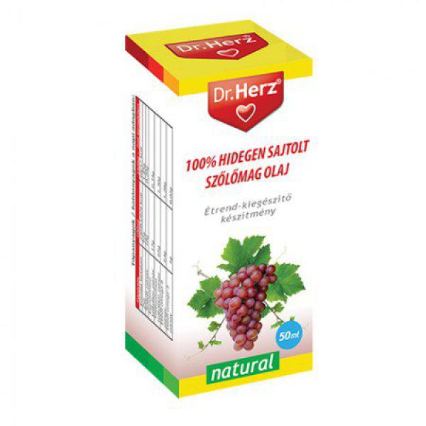 Dr. Herz 100% Hidegen sajtolt szőlőmagolaj (50 ml)