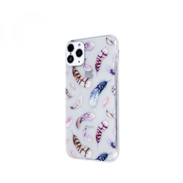 Ultra Trendy - Apple iPhone 11 Pro Max (6.5) 2019 vékony szilikon tok
(Madártoll mintás 1)