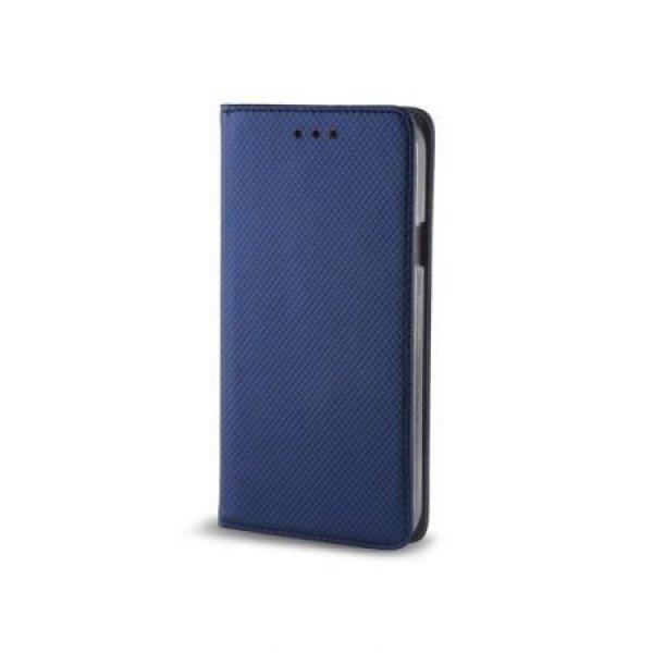 Smart magnet Huawei P40 Lite E oldalra nyíló mágneses könyv tok szilikon
belsővel sötétkék