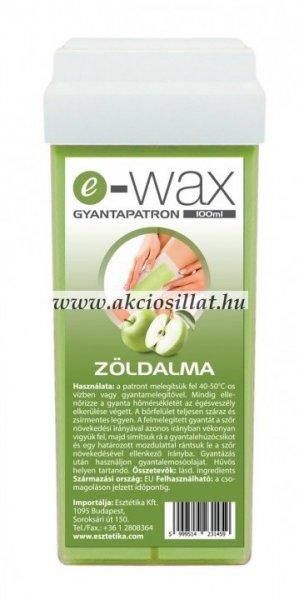 E-Wax Gyantapatron Zöldalma érzékeny bőrre széles görgőfejjel 100ml