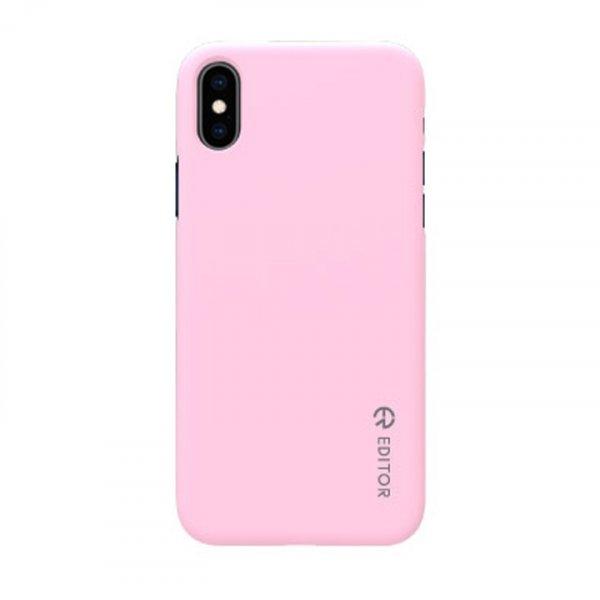 Editor Color fit Samsung A600 Galaxy A6 (2018) pink szilikon tok csomagolásban