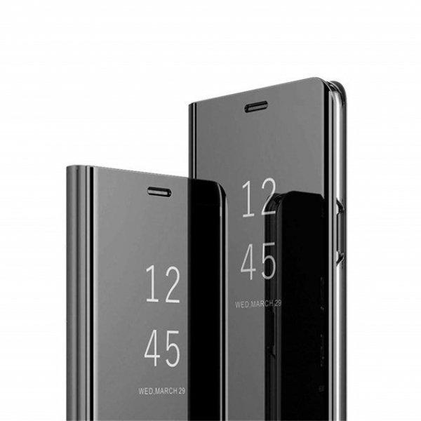 Clear View Samsung N970 Galaxy Note 10 fekete oldalra nyíló tükrös tok