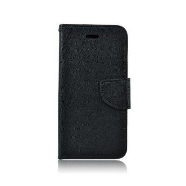 Fancy Xiaomi Mi8 oldalra nyíló mágneses könyv tok szilikon belsővel fekete