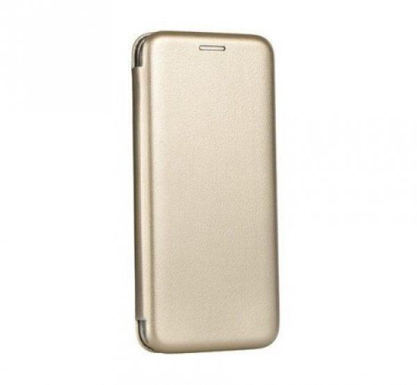 Forcell Elegance Samsung G970F Galaxy S10e oldalra nyíló mágneses könyv tok
szilikon belsővel arany